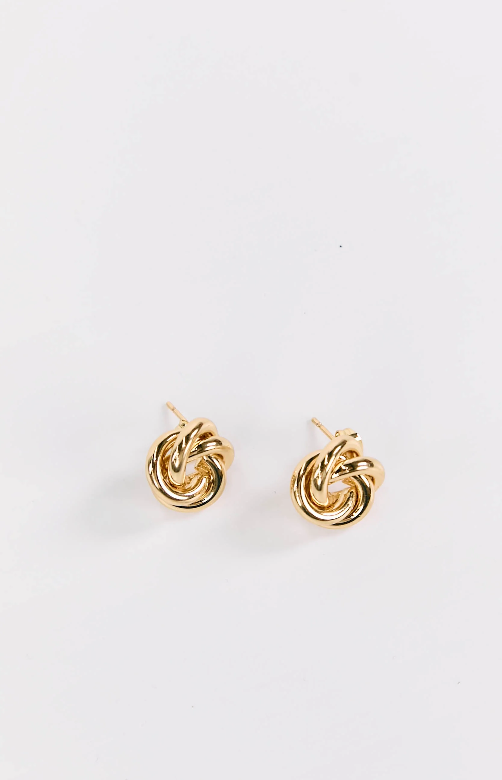Gold Knot Stud Earrings (FREE over $100)