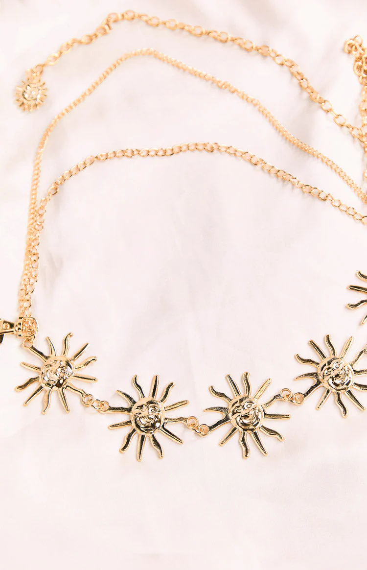 Gold Multi Chain Star Belt