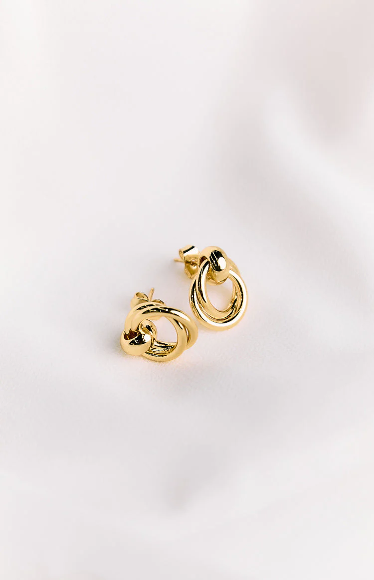 Hollie Gold Chunky Hoop Earrings