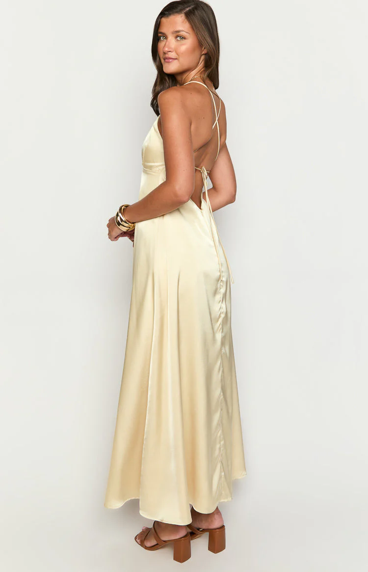 Nakita Yellow Maxi Dress